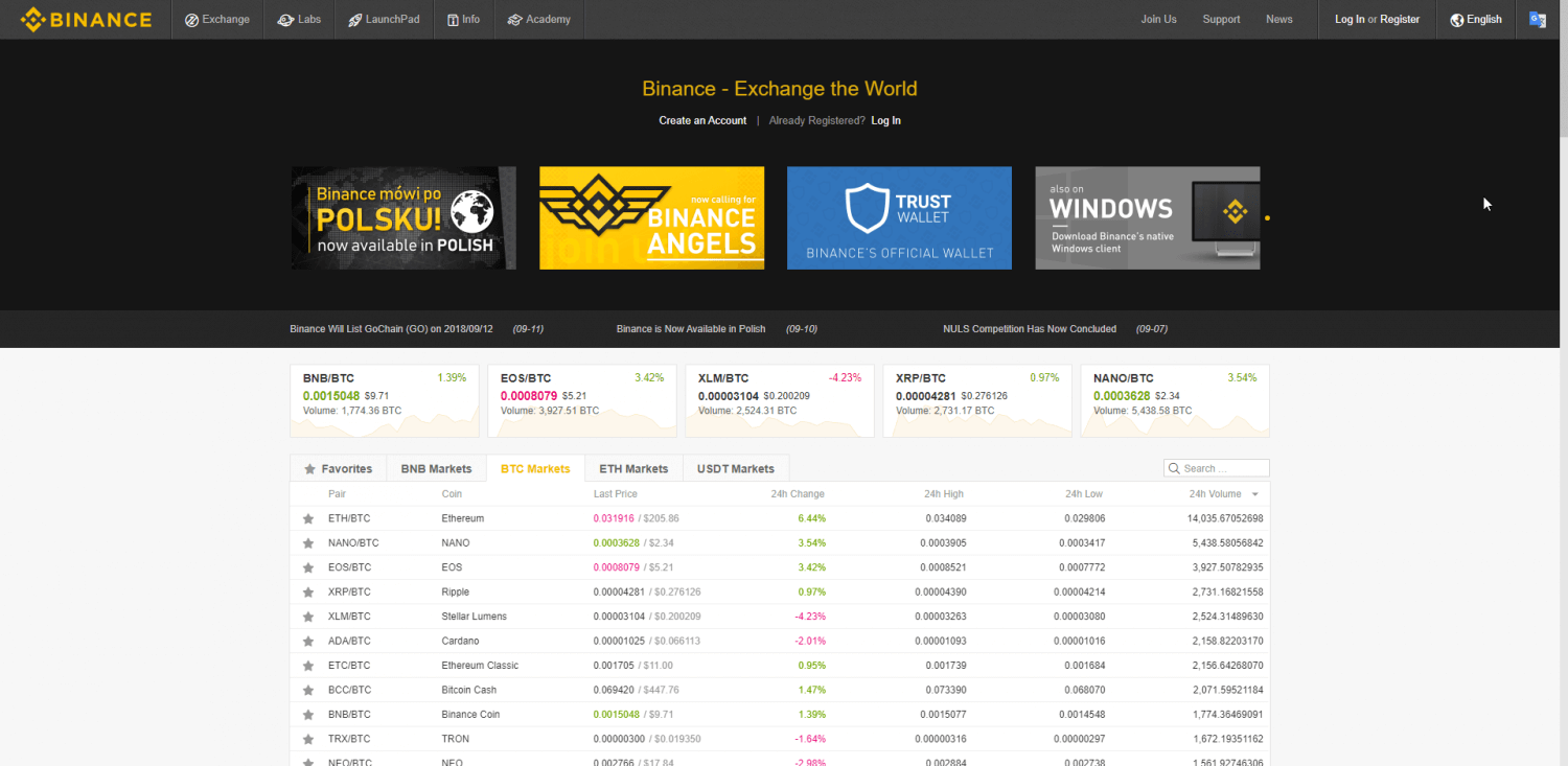 شرح منصة بينانس Binance لتبادل وبيع وشراء العملات المشفرة التعلم الحر - EDLibre