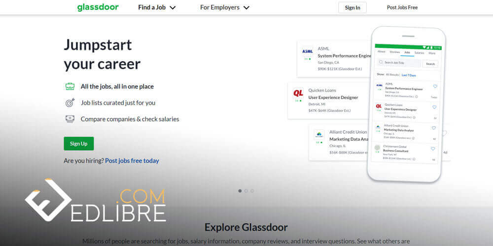 موقع جلاس دورز Glassdoor