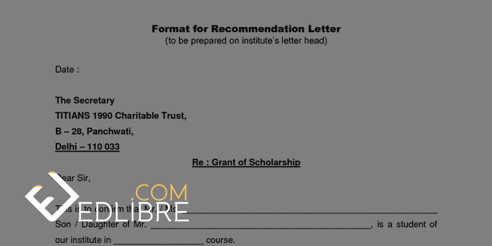 تعلم كيفية كتابة خطابات التوصية Recommendation Letter للمنح